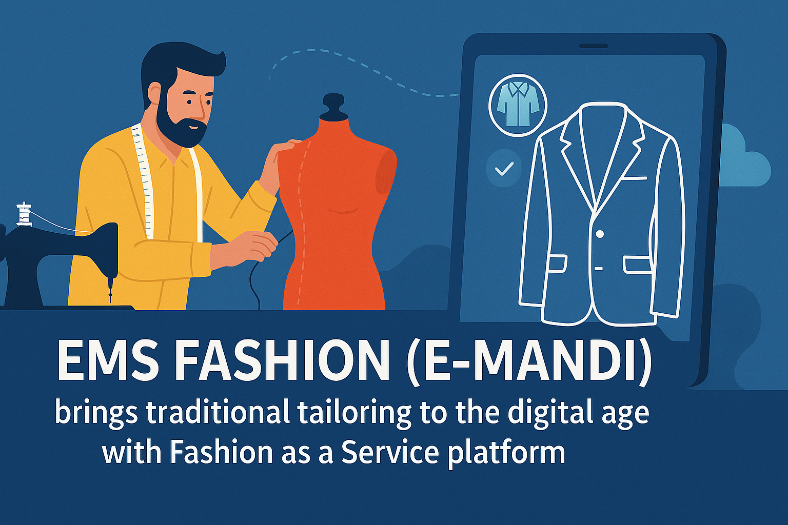 EMS Fashion (E-mandi) brings traditional tailoring to the digital age with Fashion as a Service platform.